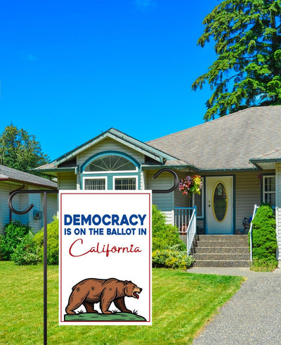 Yes on Prop 50 Garden Flag, Election Rigging Response Act Yard Flag, Anti-Gerrymandering California Flag, Political Outdoor Lawn Banner