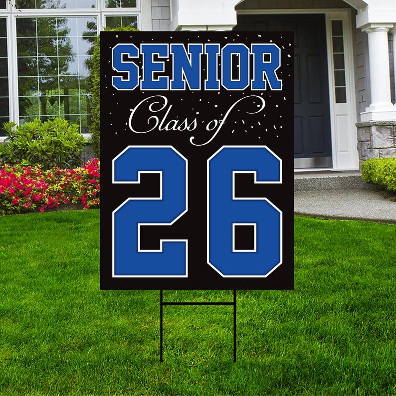 Senior Graduation Yard Sign 2026 - Coroplast Grad Sign, Class Of 2026 ...
