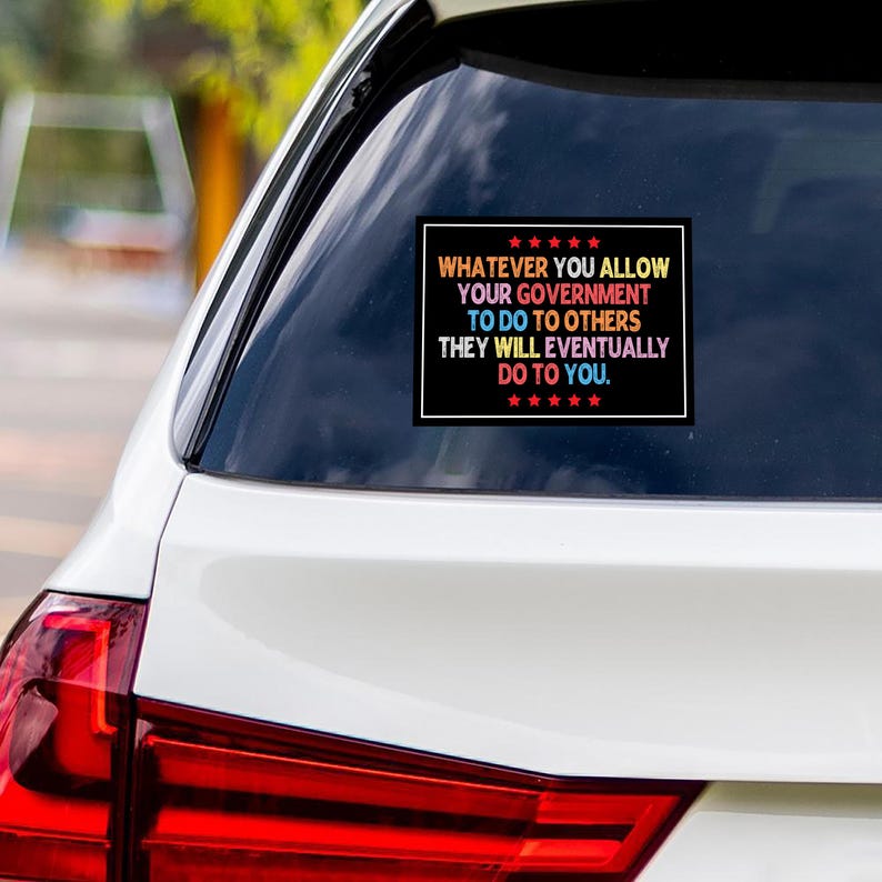 Pro America Anti ICE Protest Vinyl Sticker, ICE Equals American Gestapo ...
