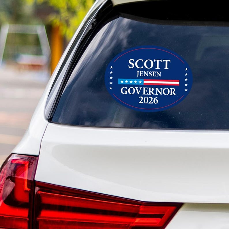 Scott Jensen For Minnesota Governor 2026 Vinyl Sticker, Vote Scott ...