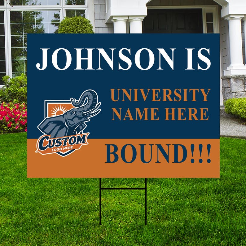 Personalized College Bound Yard Sign Class of 2026, Graduation Yard ...