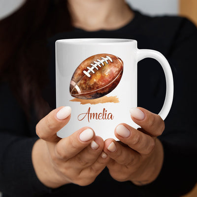 Personalized American Football Coffee Mug