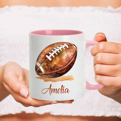 Personalized American Football Coffee Mug
