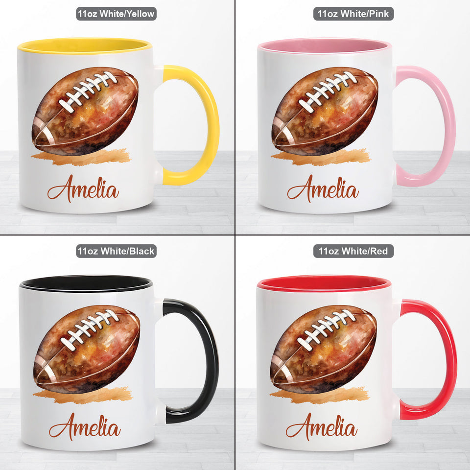 Personalized American Football Coffee Mug