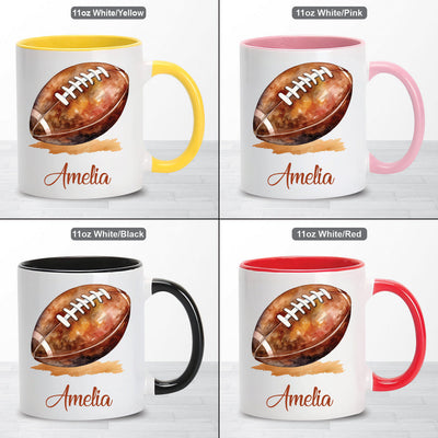 Personalized American Football Coffee Mug
