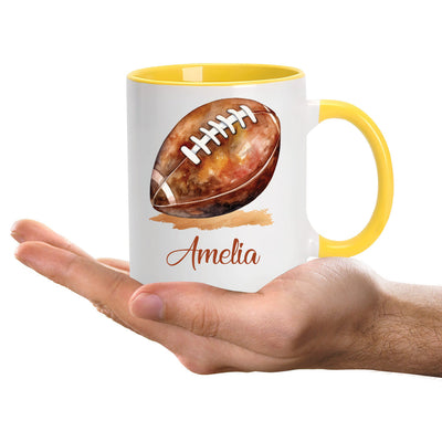 Personalized American Football Coffee Mug