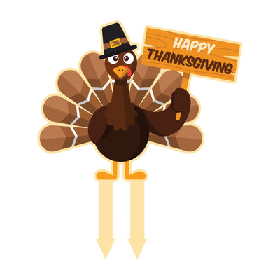 Thanksgiving Turkey Yard Sign
