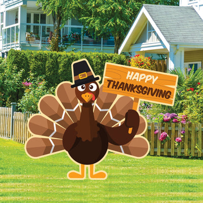 Thanksgiving Turkey Yard Sign