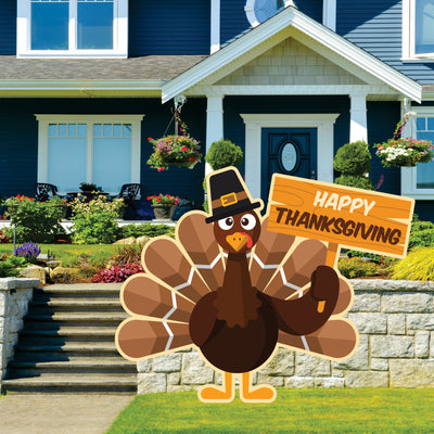 Thanksgiving Turkey Yard Sign