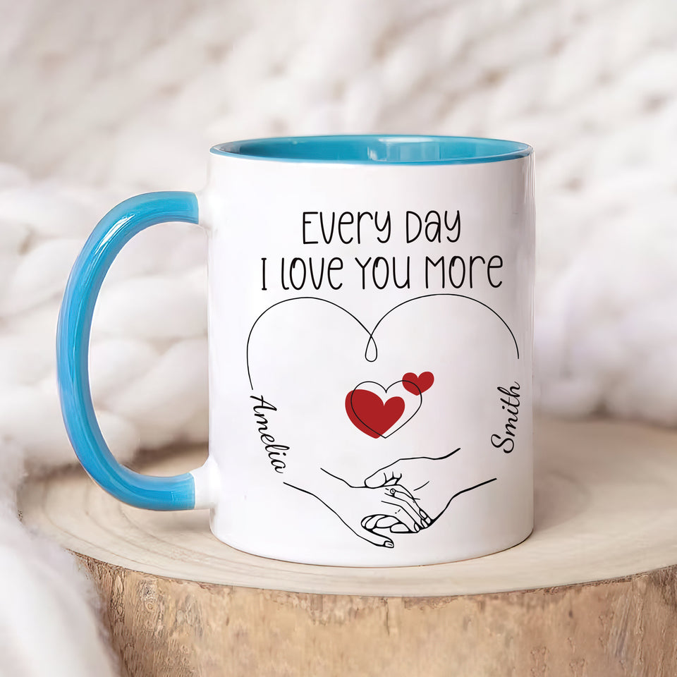 Personalized Valentines Day Mug - Custom Name Coffee Mug