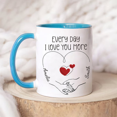 Personalized Valentines Day Mug - Custom Name Coffee Mug