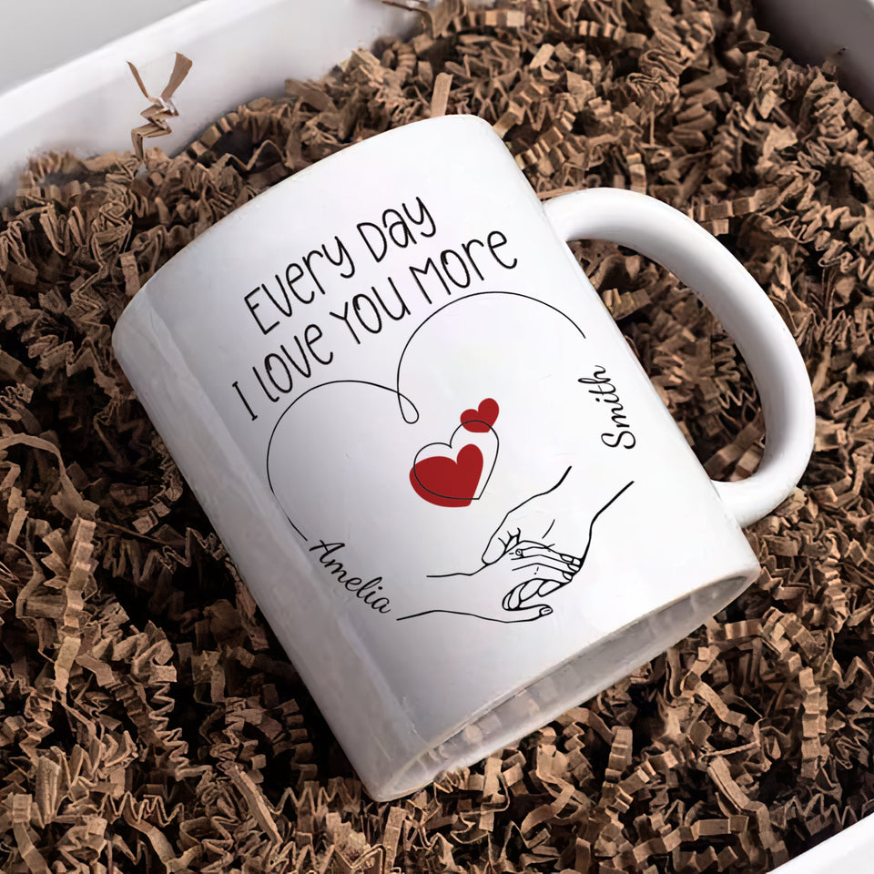 Personalized Valentines Day Mug - Custom Name Coffee Mug