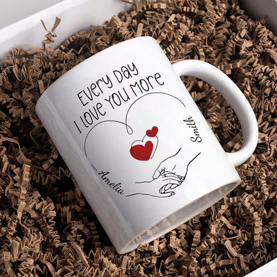Personalized Valentines Day Mug - Custom Name Coffee Mug