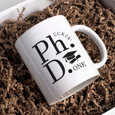 Personalized PhD Graduation Mug - Custom Gift for Doctorate Graduates