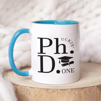 Personalized PhD Graduation Mug - Custom Gift for Doctorate Graduates