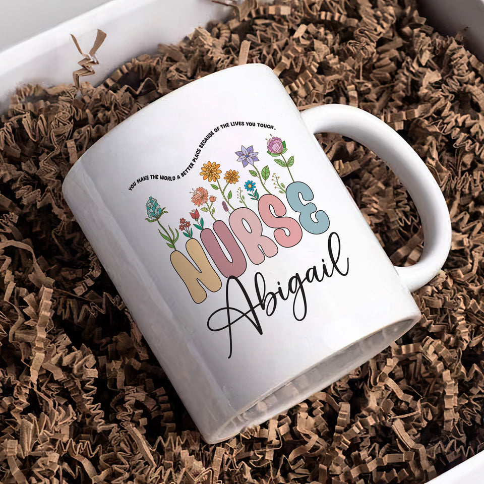Personalized Nurse Mug, Custom RN LPN Gifts for Nurses, Unique Nurse Appreciation, Graduation