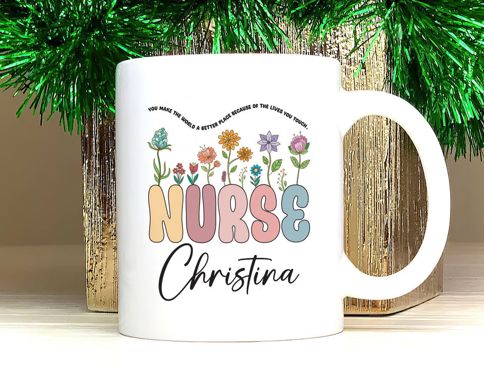 Personalized Nurse Mug, Custom RN LPN Gifts for Nurses, Unique Nurse Appreciation, Graduation