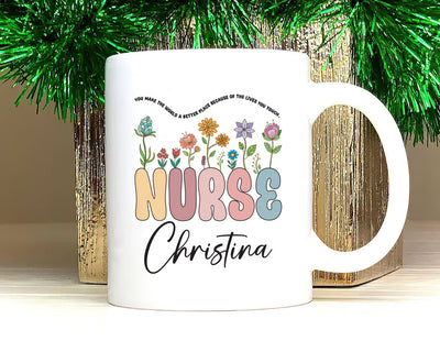 Personalized Nurse Mug, Custom RN LPN Gifts for Nurses, Unique Nurse Appreciation, Graduation