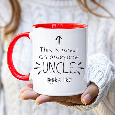 Personalized Uncle Mug, Awesome Uncle Coffee Cup with Custom Name