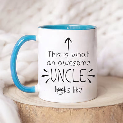 Personalized Uncle Mug, Awesome Uncle Coffee Cup with Custom Name