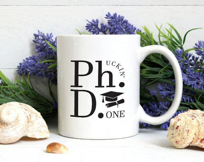 Personalized PhD Graduation Mug - Custom Gift for Doctorate Graduates