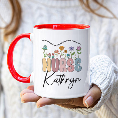 Personalized Nurse Mug, Custom RN LPN Gifts for Nurses, Unique Nurse Appreciation, Graduation