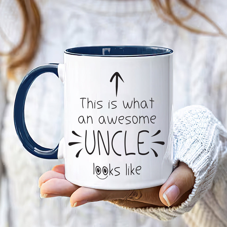 Personalized Uncle Mug, Awesome Uncle Coffee Cup with Custom Name