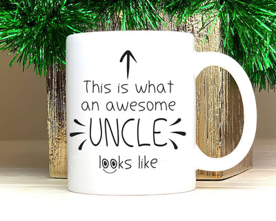 Personalized Uncle Mug, Awesome Uncle Coffee Cup with Custom Name