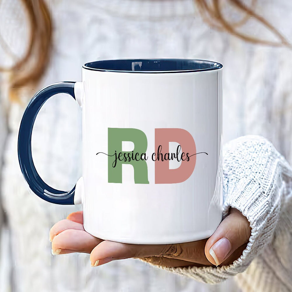 Personalized RD Mug, Custom Registered Dietitian Coffee Mug, Dietitian Graduation