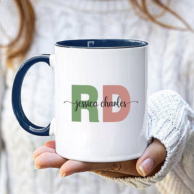 Personalized RD Mug, Custom Registered Dietitian Coffee Mug, Dietitian Graduation