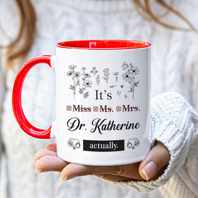 Personalized Doctor Coffee Mug - Perfect PHD Graduate Gift, Special New Doctor Celebration Cup