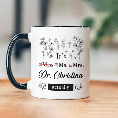 Personalized Doctor Coffee Mug - Perfect PHD Graduate Gift, Special New Doctor Celebration Cup