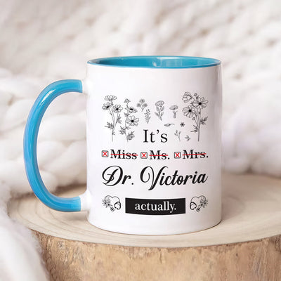 Personalized Doctor Coffee Mug - Perfect PHD Graduate Gift, Special New Doctor Celebration Cup