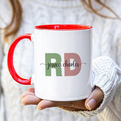 Personalized RD Mug, Custom Registered Dietitian Coffee Mug, Dietitian Graduation