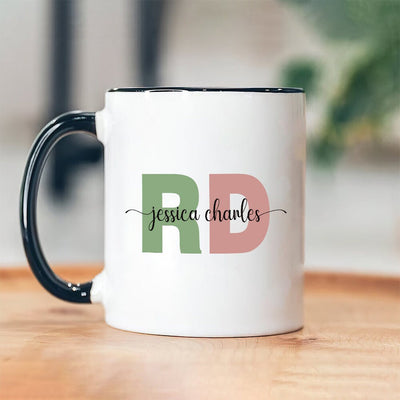 Personalized RD Mug, Custom Registered Dietitian Coffee Mug, Dietitian Graduation
