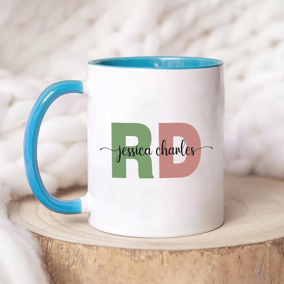 Personalized RD Mug, Custom Registered Dietitian Coffee Mug, Dietitian Graduation