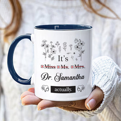 Personalized Doctor Coffee Mug - Perfect PHD Graduate Gift, Special New Doctor Celebration Cup