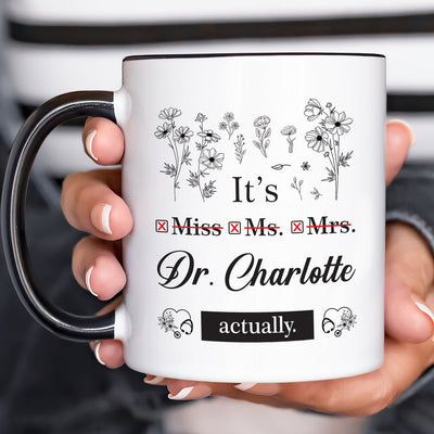 Personalized Doctor Coffee Mug - Perfect PHD Graduate Gift, Special New Doctor Celebration Cup
