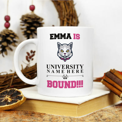 Personalized College Bound Mug - College Graduation, High School Graduation