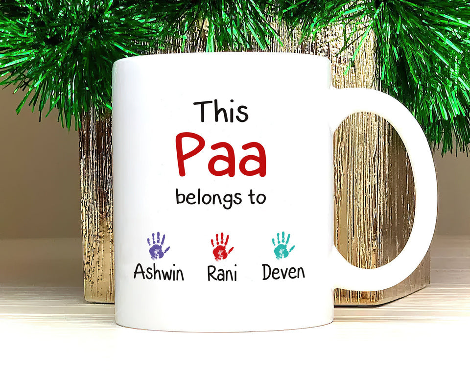 Personalized Indian Name Fathers Day Mug