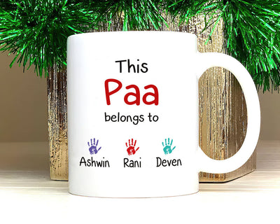 Personalized Indian Name Fathers Day Mug