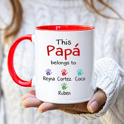 Personalized Spanish Name Fathers Day Mug - Custom Name Coffee Cup