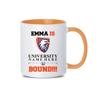 Personalized College Bound Mug - College Graduation, High School Graduation, University Bound