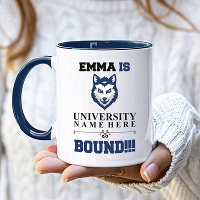 Personalized College Bound Mug - College Graduation, High School Graduation