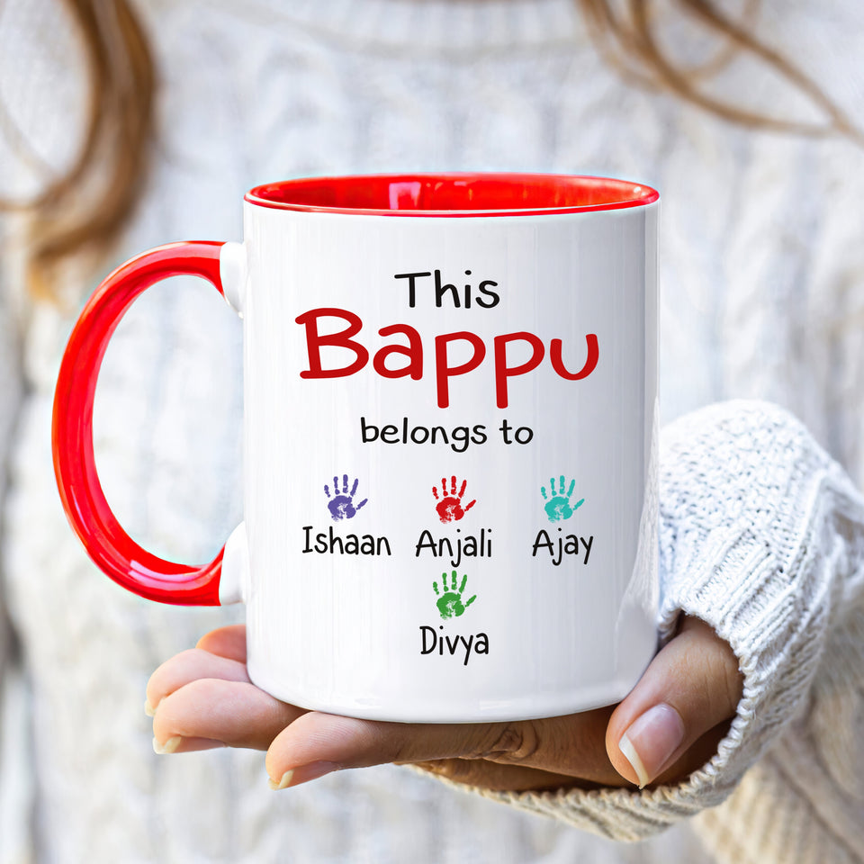Personalized Indian Name Fathers Day Mug