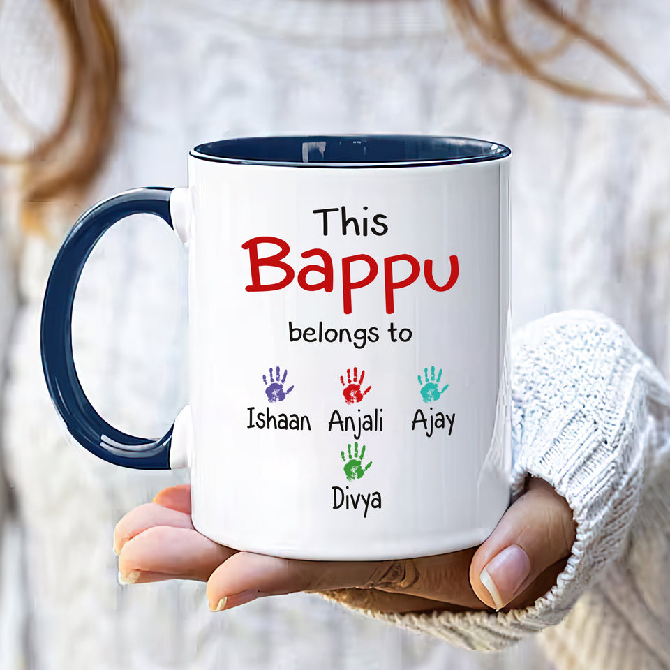 Personalized Indian Name Fathers Day Mug