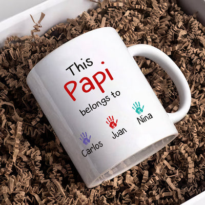 Personalized Spanish Name Fathers Day Mug - Custom Name Coffee Cup