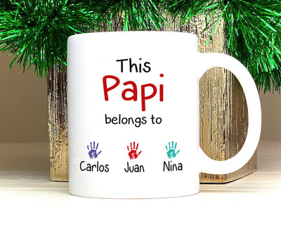 Personalized Spanish Name Fathers Day Mug - Custom Name Coffee Cup