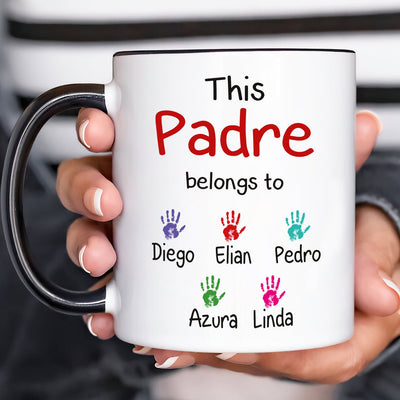Personalized Spanish Name Fathers Day Mug - Custom Name Coffee Cup