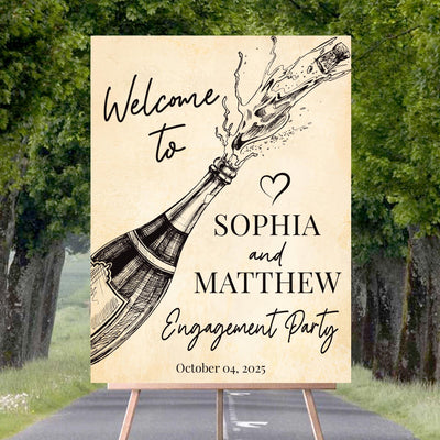 Engagement Party Welcome Sign, Engagement Decor